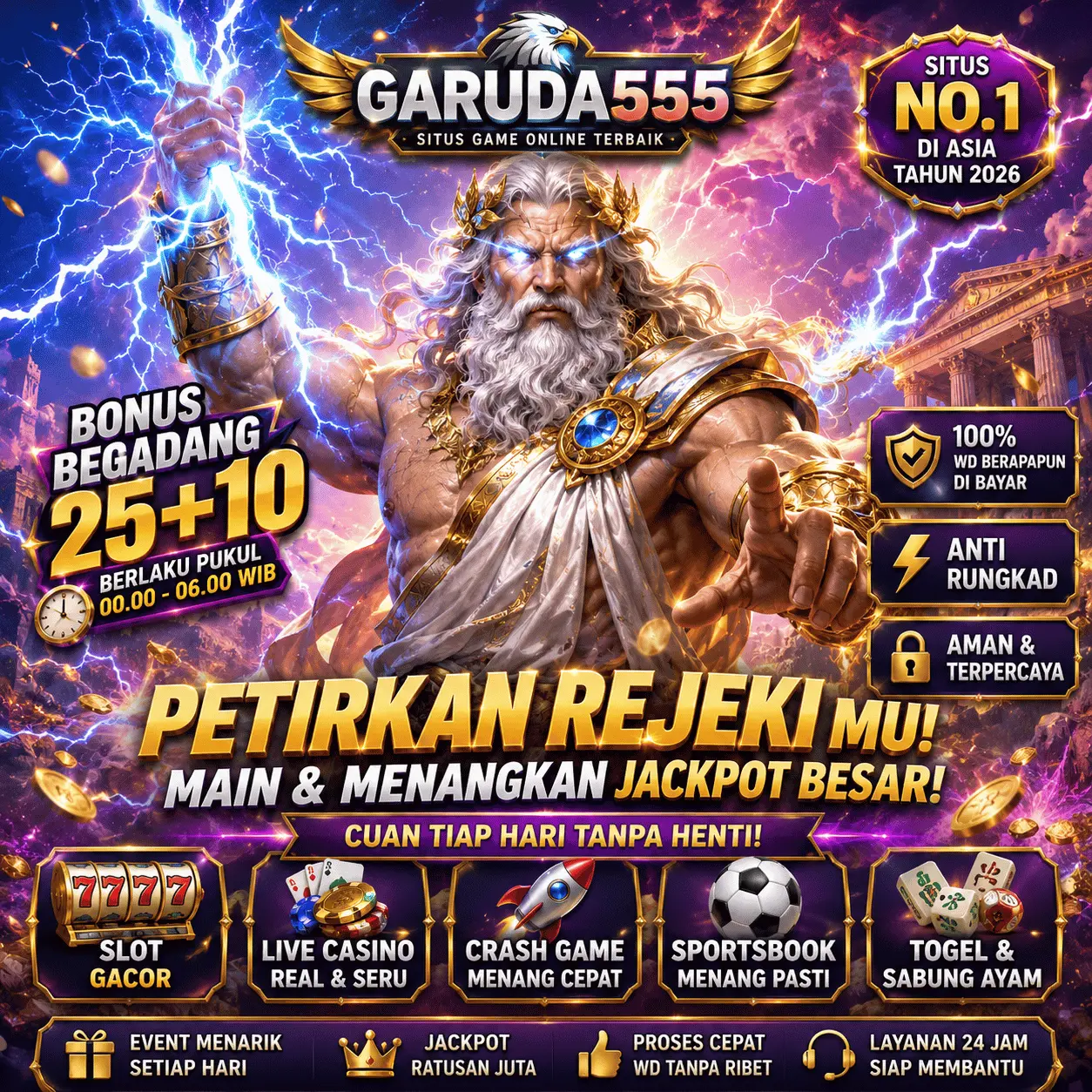 banner Garuda555: Rajanya Game Gacor Link Slot Online 88 Paling Populer